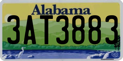 AL license plate 3AT3883