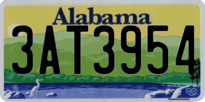 AL license plate 3AT3954