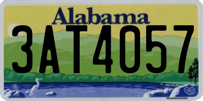 AL license plate 3AT4057