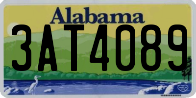 AL license plate 3AT4089