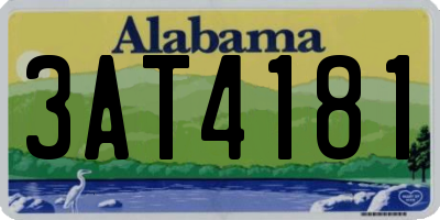 AL license plate 3AT4181