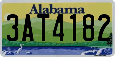 AL license plate 3AT4182