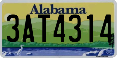 AL license plate 3AT4314
