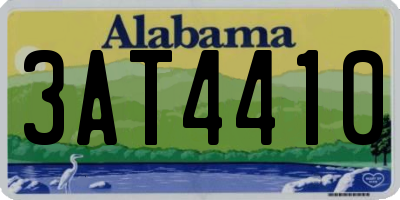 AL license plate 3AT4410