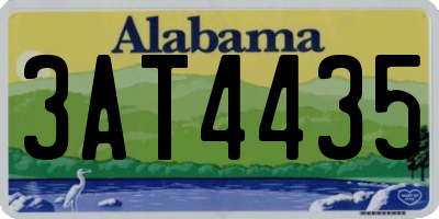 AL license plate 3AT4435