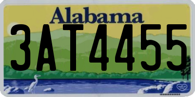 AL license plate 3AT4455
