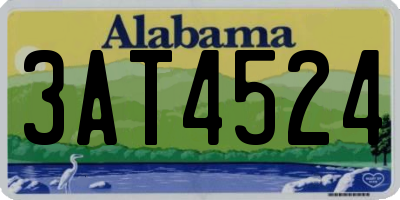 AL license plate 3AT4524