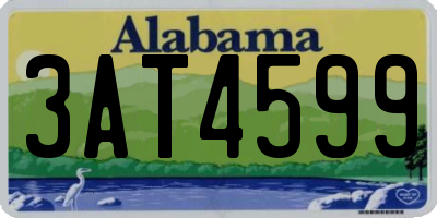 AL license plate 3AT4599
