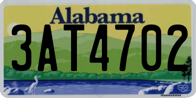 AL license plate 3AT4702