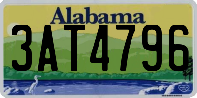 AL license plate 3AT4796