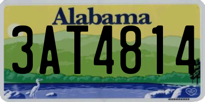 AL license plate 3AT4814