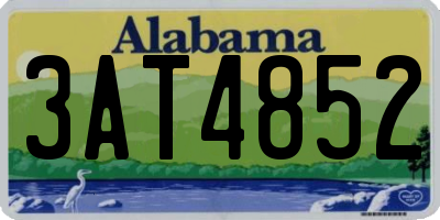 AL license plate 3AT4852