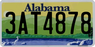 AL license plate 3AT4878