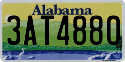 AL license plate 3AT4880