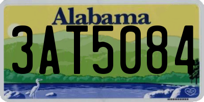 AL license plate 3AT5084