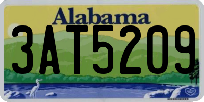 AL license plate 3AT5209