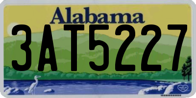 AL license plate 3AT5227
