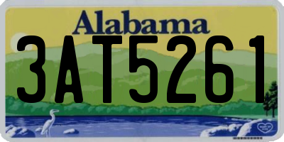 AL license plate 3AT5261