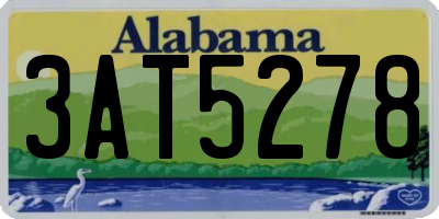 AL license plate 3AT5278