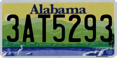 AL license plate 3AT5293