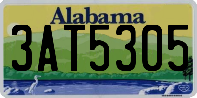 AL license plate 3AT5305