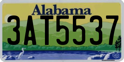 AL license plate 3AT5537