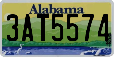 AL license plate 3AT5574