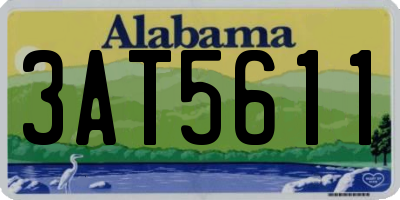 AL license plate 3AT5611