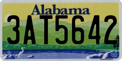 AL license plate 3AT5642