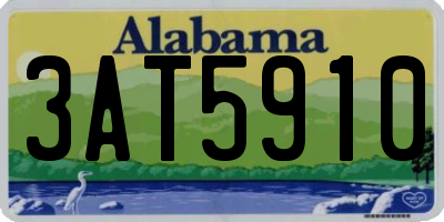 AL license plate 3AT5910