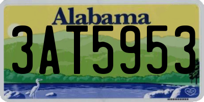 AL license plate 3AT5953