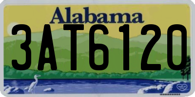 AL license plate 3AT6120