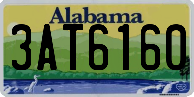 AL license plate 3AT6160