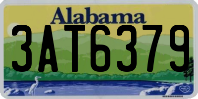 AL license plate 3AT6379