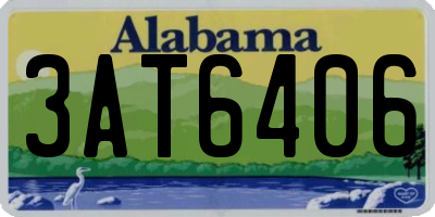 AL license plate 3AT6406
