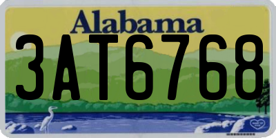AL license plate 3AT6768