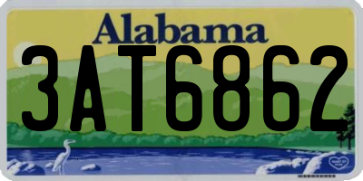 AL license plate 3AT6862