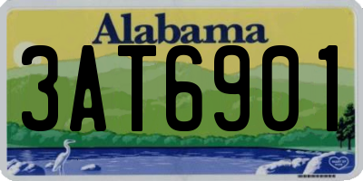 AL license plate 3AT6901