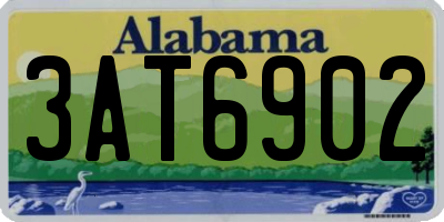 AL license plate 3AT6902