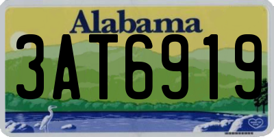 AL license plate 3AT6919