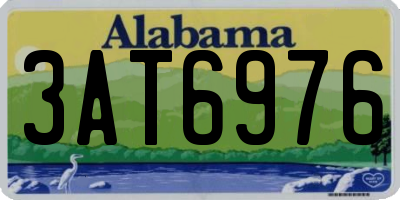 AL license plate 3AT6976