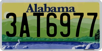 AL license plate 3AT6977