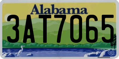 AL license plate 3AT7065