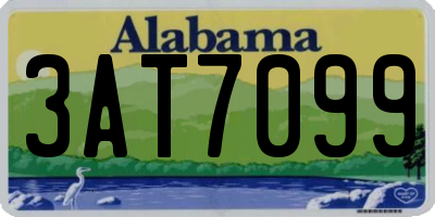 AL license plate 3AT7099