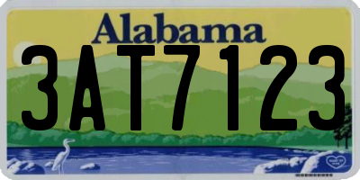 AL license plate 3AT7123