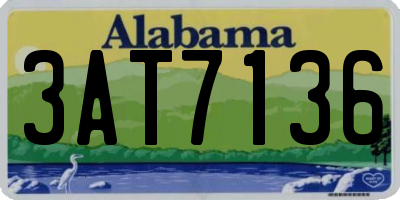 AL license plate 3AT7136