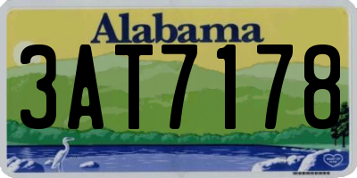 AL license plate 3AT7178