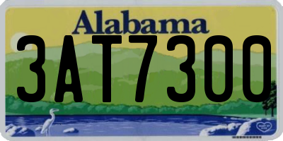 AL license plate 3AT7300