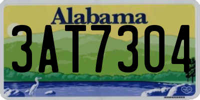 AL license plate 3AT7304