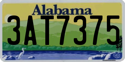 AL license plate 3AT7375